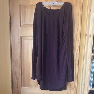 Chic Purple Long Sleeve Top